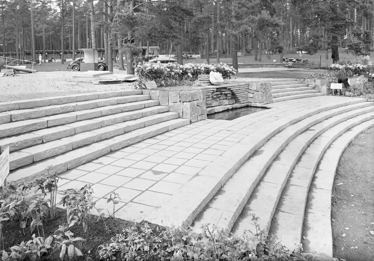 Gävleutställningen 1946. Stentrappa.

