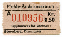 Bussbillett..Molde - Åndalsnesruten.