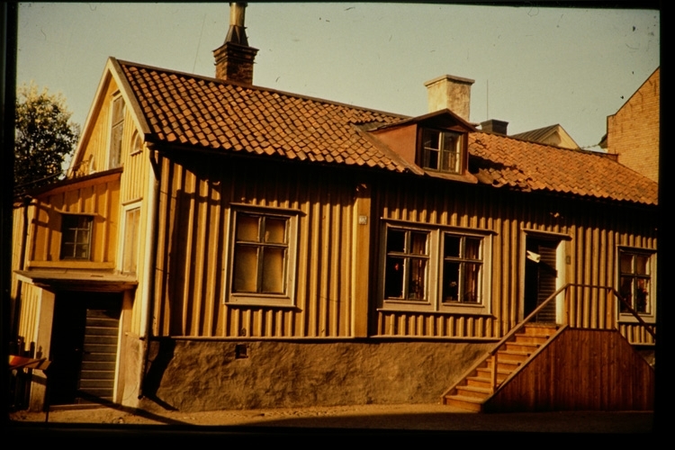 Ahlgrenska huset, Båtsmansbacken i Växjö 1956. Sandgärdsgatan 27.