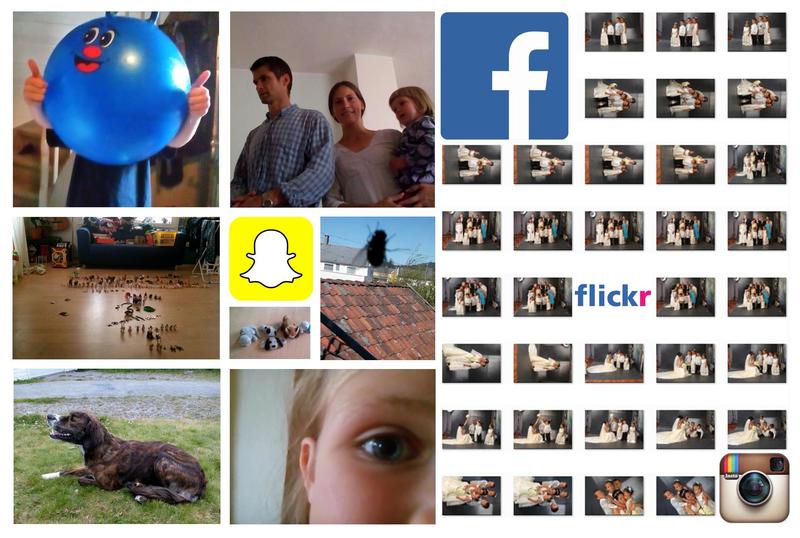Collage, forside rapport om innsamling digitalt fødte foto (Foto/Photo)