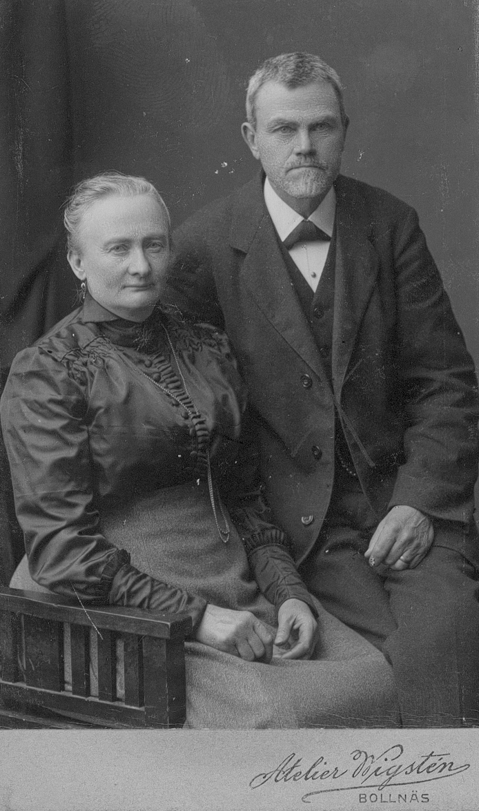 Urfabrikör Per Larsson, Bollnäs, med hustru.