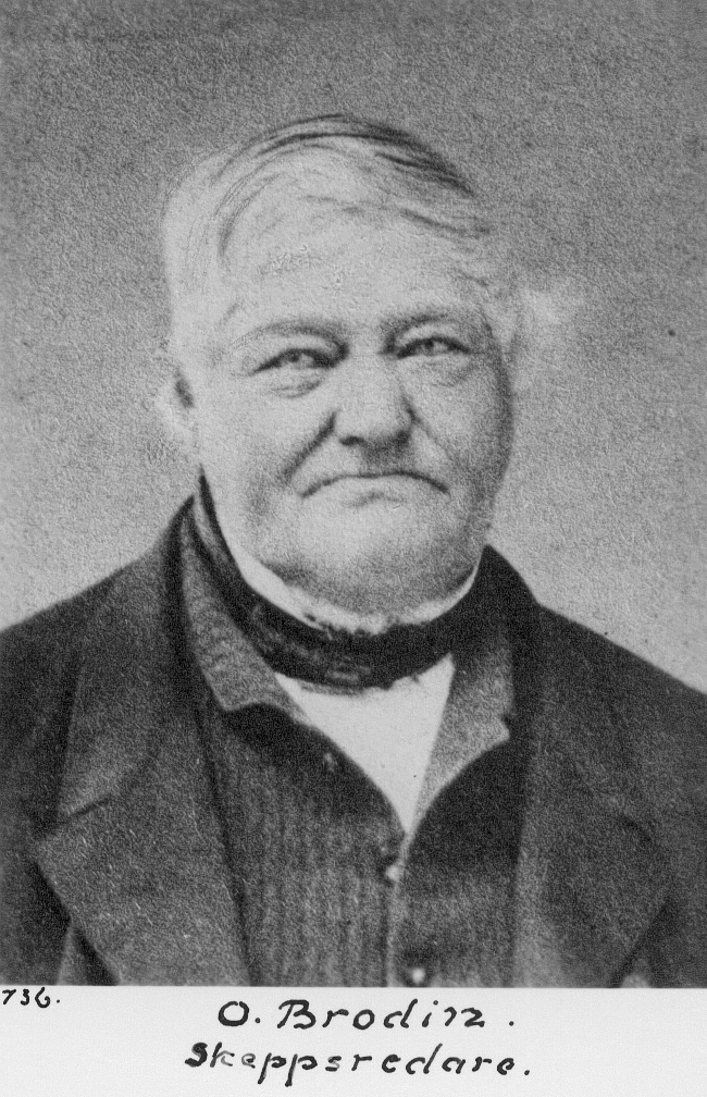 Skeppsredare Olof Brodin, född 1795.