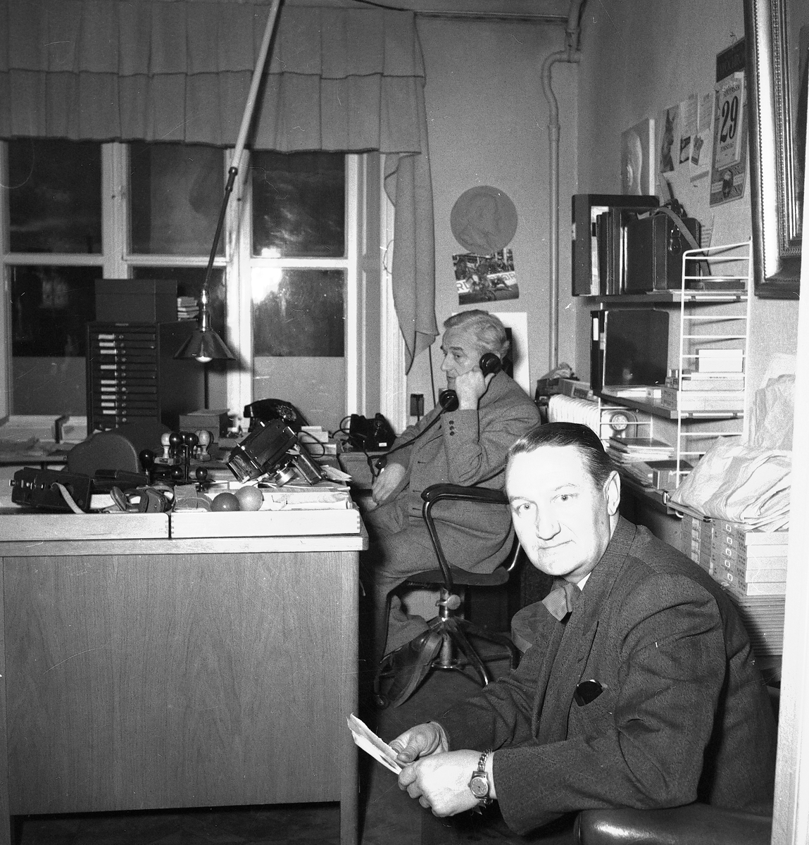 Interiör från ateljén, den 12 december 1950.