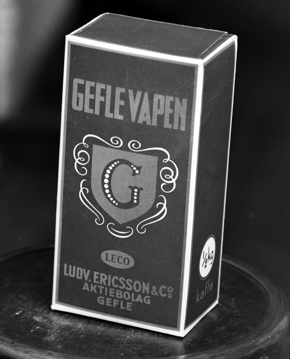 Eriksson Ludvig & C:o. Kaffepaket "Gefle Vapen".