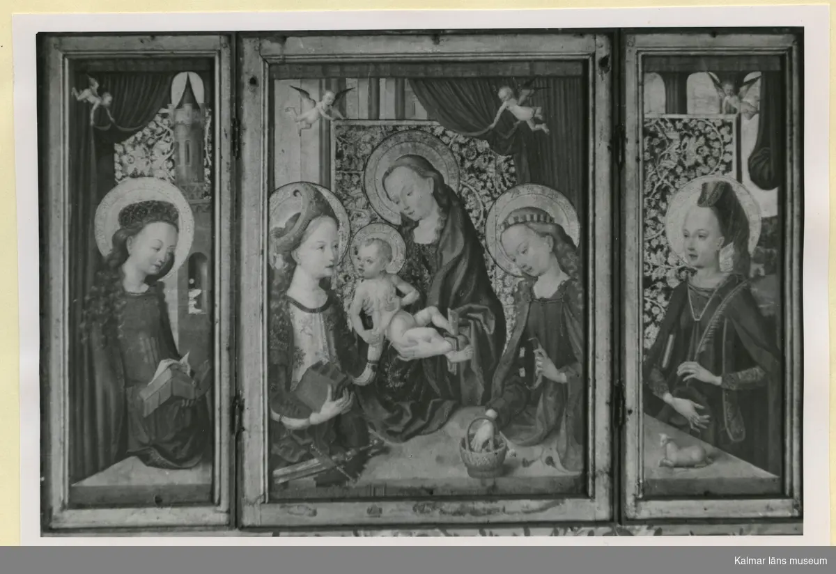 Altarskåp, målning av Bernt Notke från 1400-talets slut.