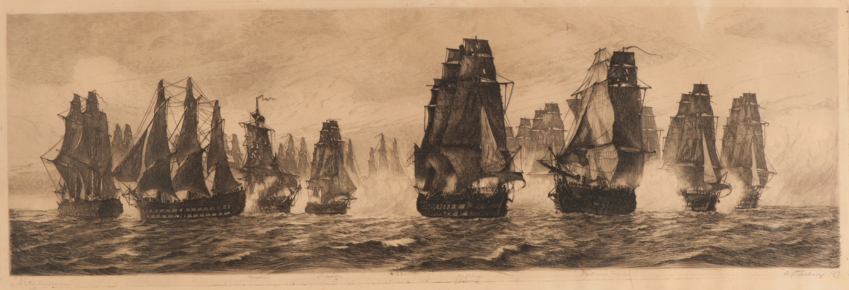 Slaget vid S:t Vincent vid Portugals sydspets den 14 februari 1792. En engelsk eskader under Jervis besegrade den spanska flottan. Slaget inrangeras i de så kallade Napoleonkrigen.
