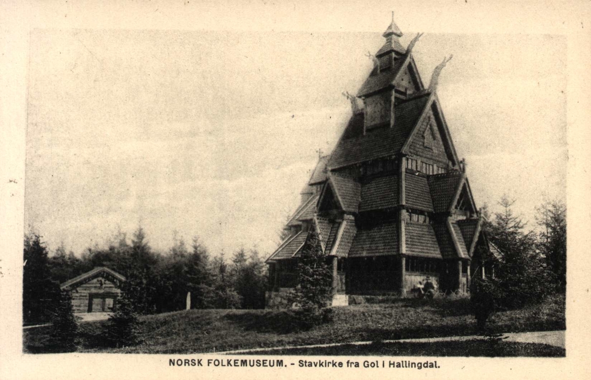 Postkort. Norsk Folkemuseum.
