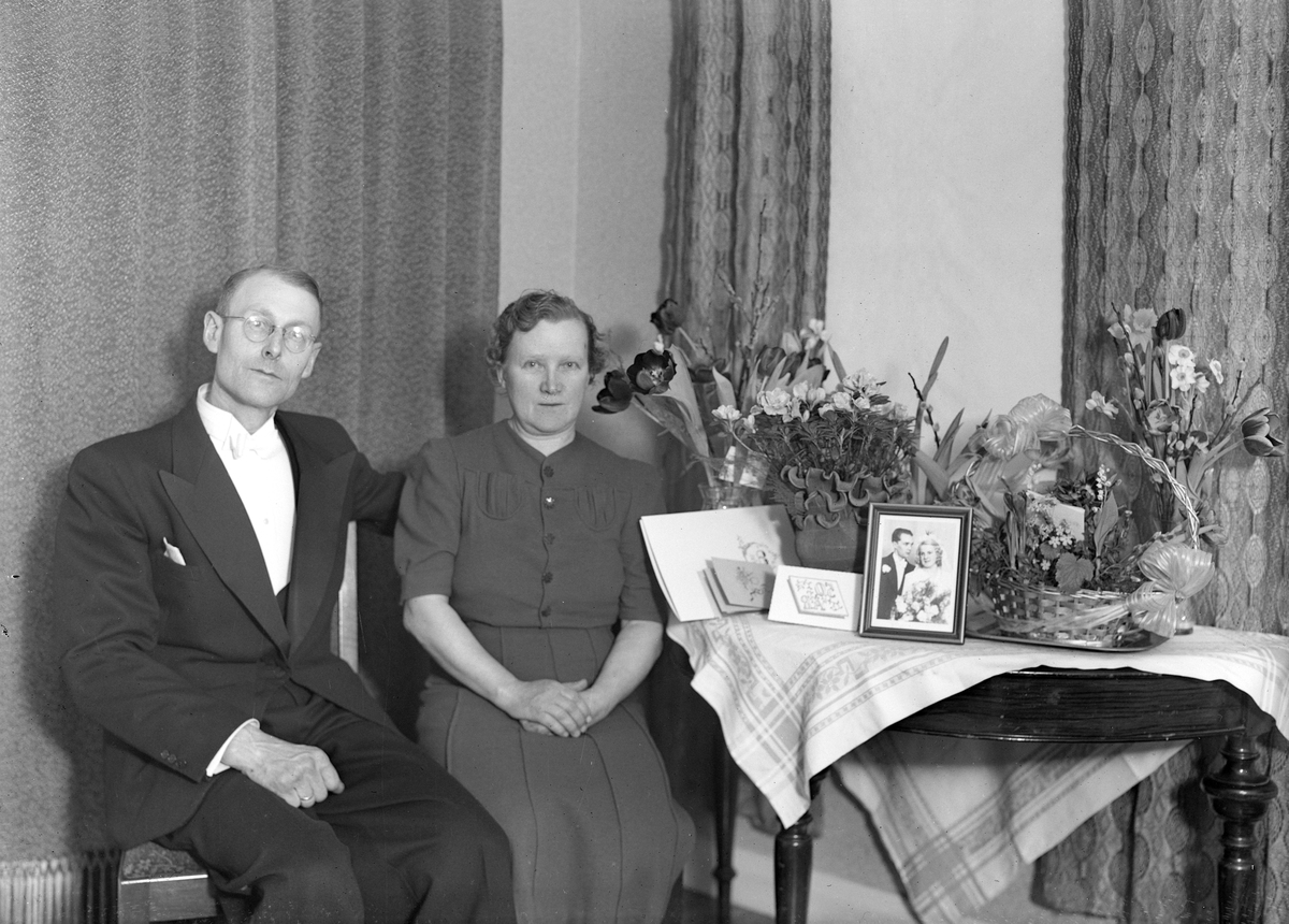 Kyrkvaktmästare Andersson, 50 år. Foto i februari 1944.
