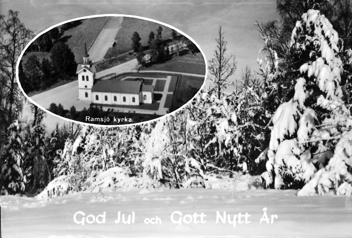 "God Jul och Gott Nytt År", Ramsjö, Hälsingland

