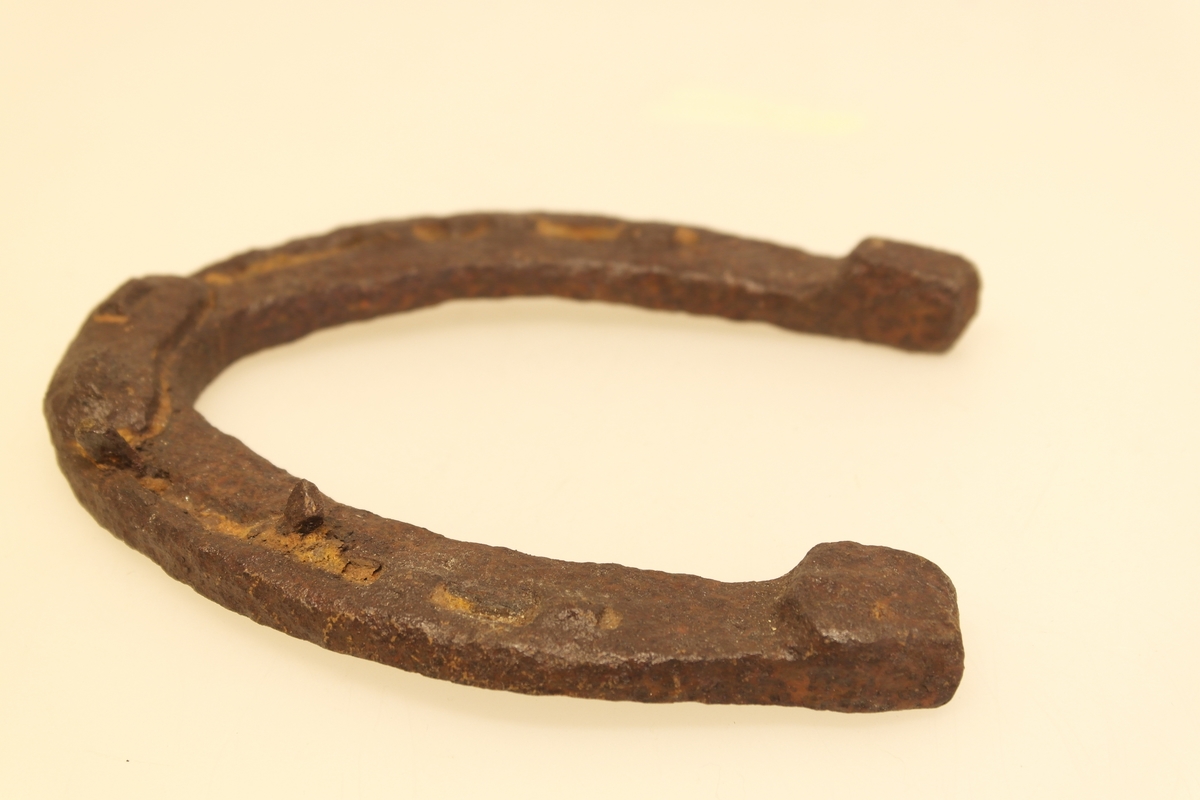 Hovslagerkasse (a) med hovslagerverktøy (b-i) i smidd jern.
A) Kasse i eik (?) med håndtak, hengsler og nøkkel. Nøkkelbeslag skiftet ut etter produksjon.
B) Tang/Brekktang. Innpreging. Til å ta av gamle sko.
C) Kniv/Hovkniv.
D) Dor/Sømdor. Til å få ut gamle søm.
E) Hammer/Klinkhammer/Skohammer. Treskaft.
F) Tang/Hovtang.
G) Jern/Klinkejern.
H) Hestesko.
I) Søm.