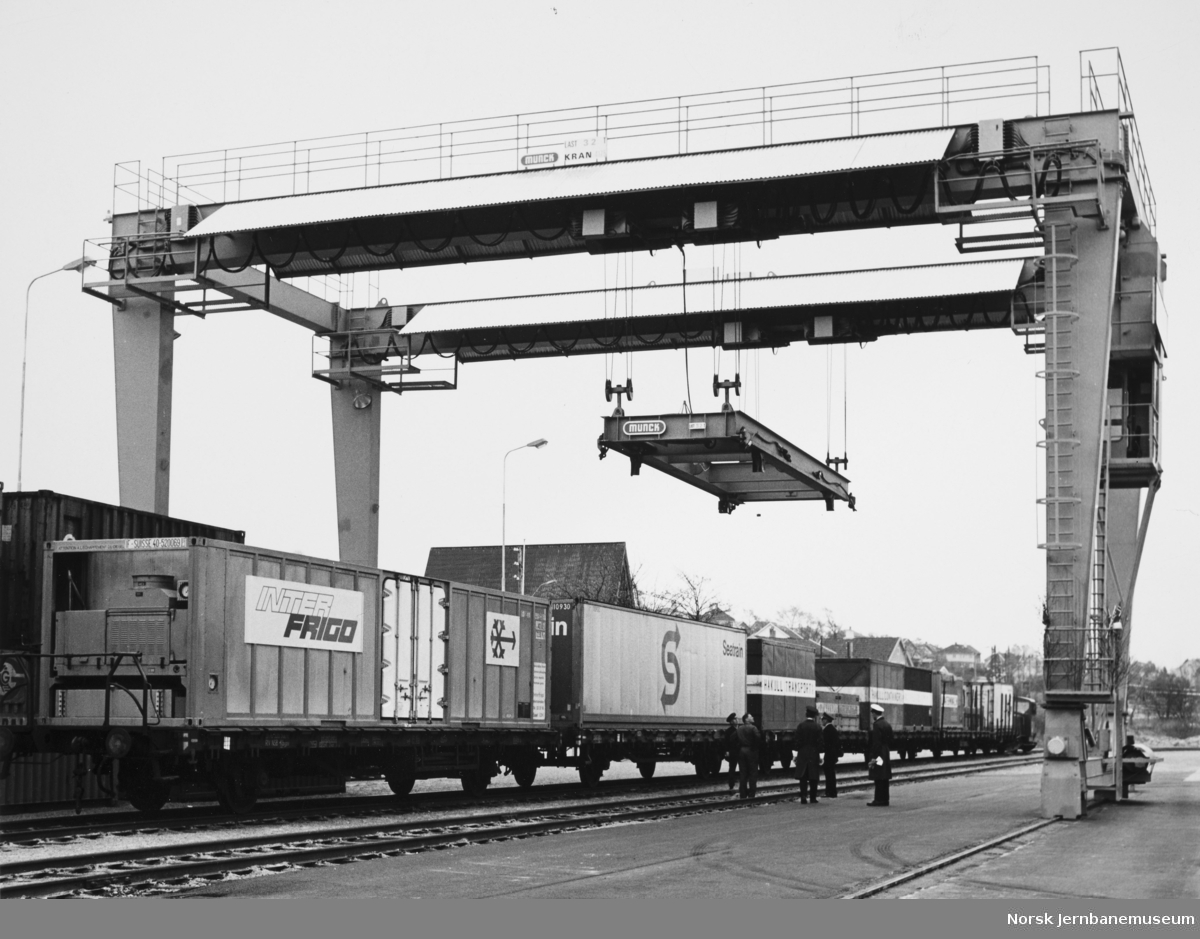 Containerkranen på Sandnes stasjon
