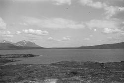 Sylsjøen og demningen under arbeid