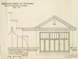 Ålesund offentlige allmueskole [Arbeidstegning]