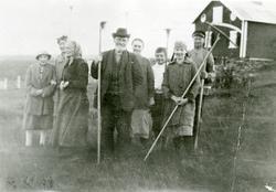 Slåttonn på Valhall, Brattrudsetrane, 1929.