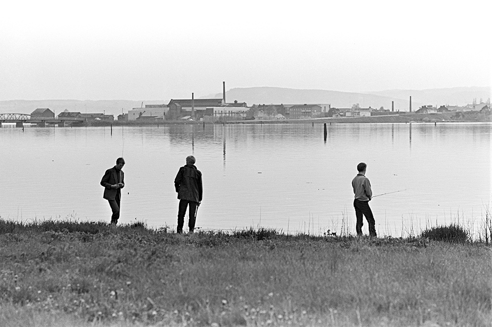 Fiskere, sportsfiske, Åkersvika, Hamar.