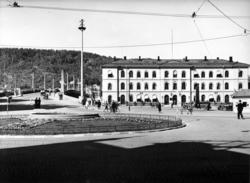 Drammen stasjon fra bysiden