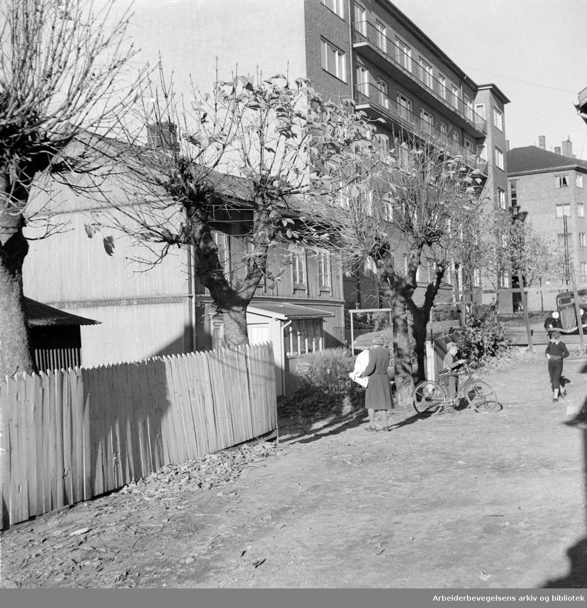 Rodeløkka: Tromsøgata. Oktober 1948