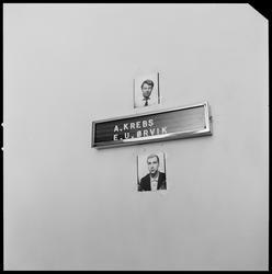 Kontor til A. Krebs og E. U. Ørvik i EDB.