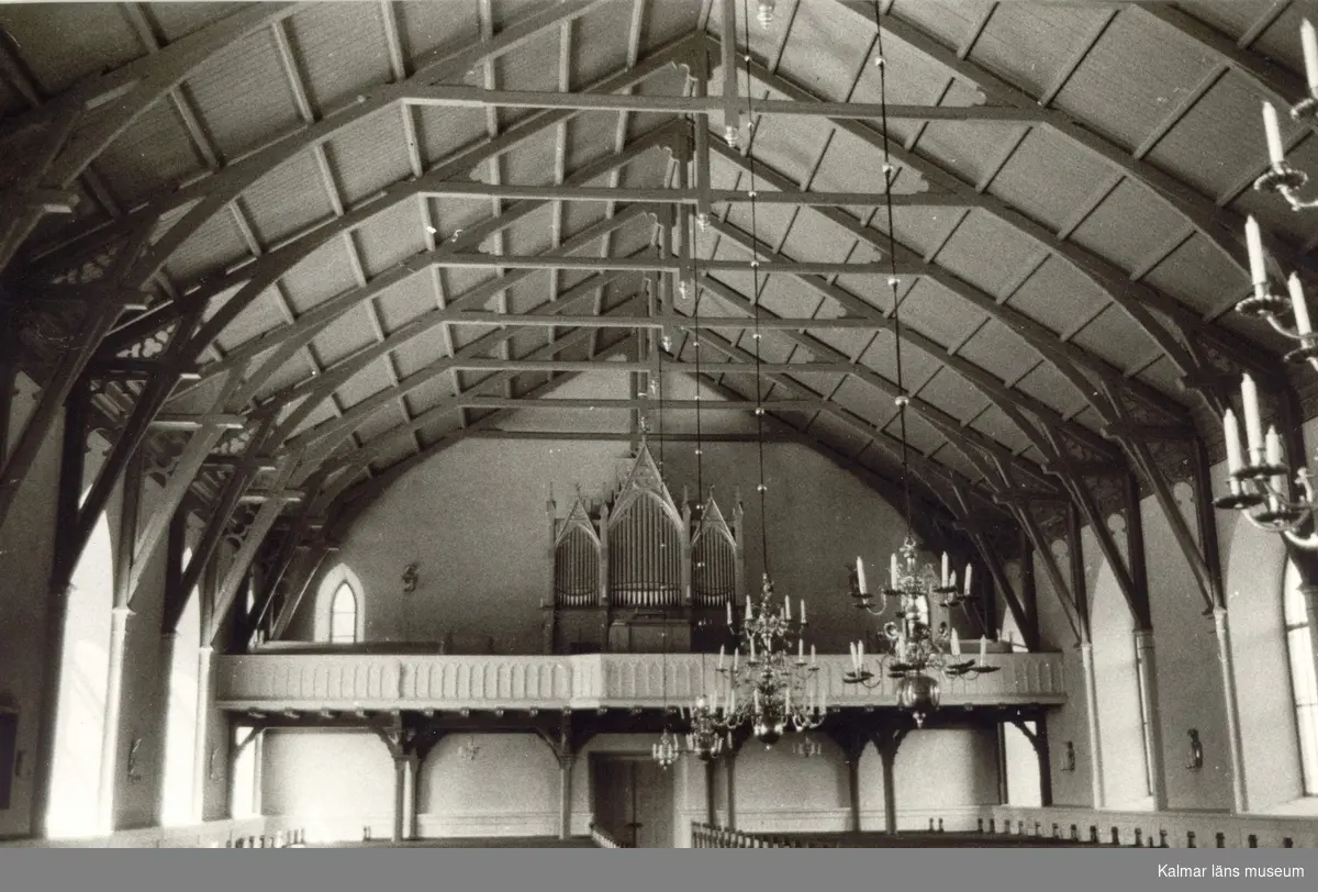 Interiör av Fagerhults kyrka.