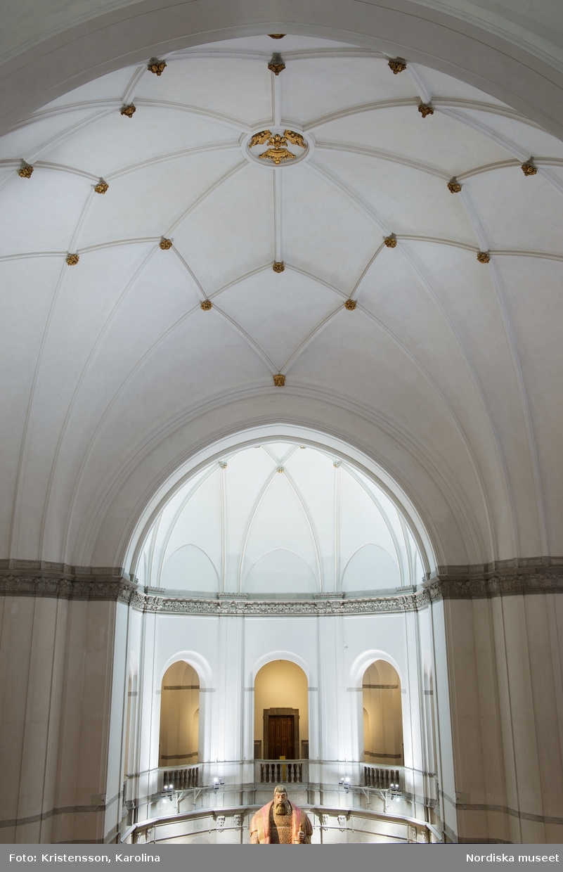 Detalj av taket i Nordiska museets stora hall