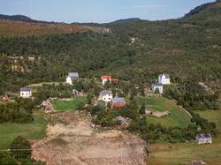 Flyfoto fra Vikeland i Kvæfjord.