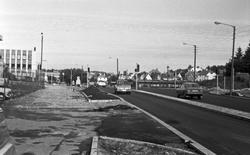 Veiarbeid i Karmsundsgaten. Motiv fra krysset med Djupaskars