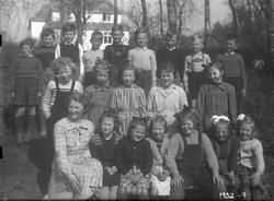 Skolebilde fra folkeskole, Nesheim skole.