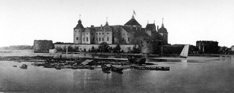 Kalmar slott efter oljemålning.