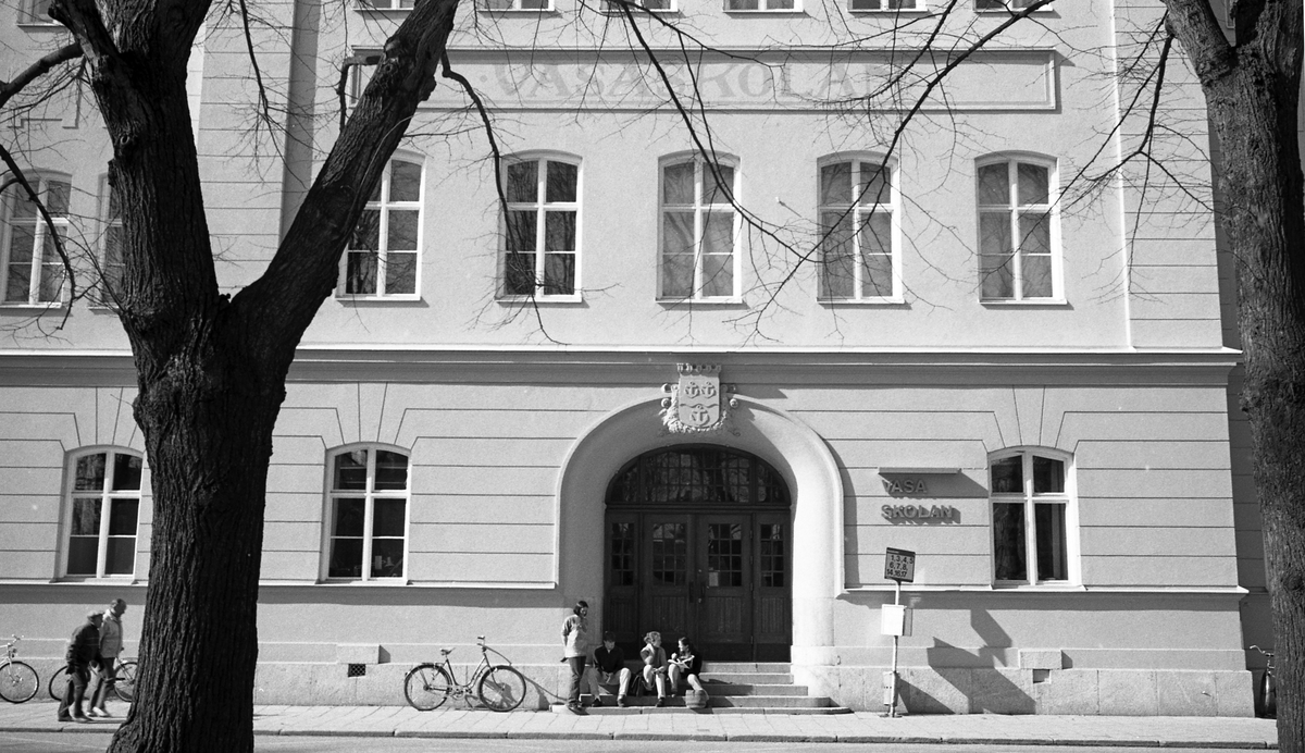 Vasaskolan, Norra Kungsgatan 15, Gävle. Gymnasieskola. 1990.