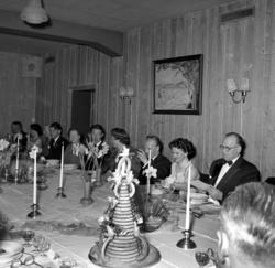 Fra festbordet under et bryllup. Bildet er registrert på nav