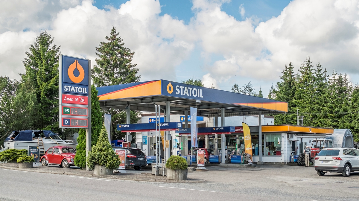 Statoil bensinstasjon Langstranda Hemnes Aurskog-Høland