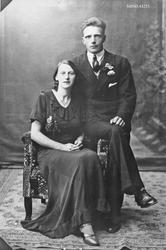 Bryllupsbilde, brudepar.