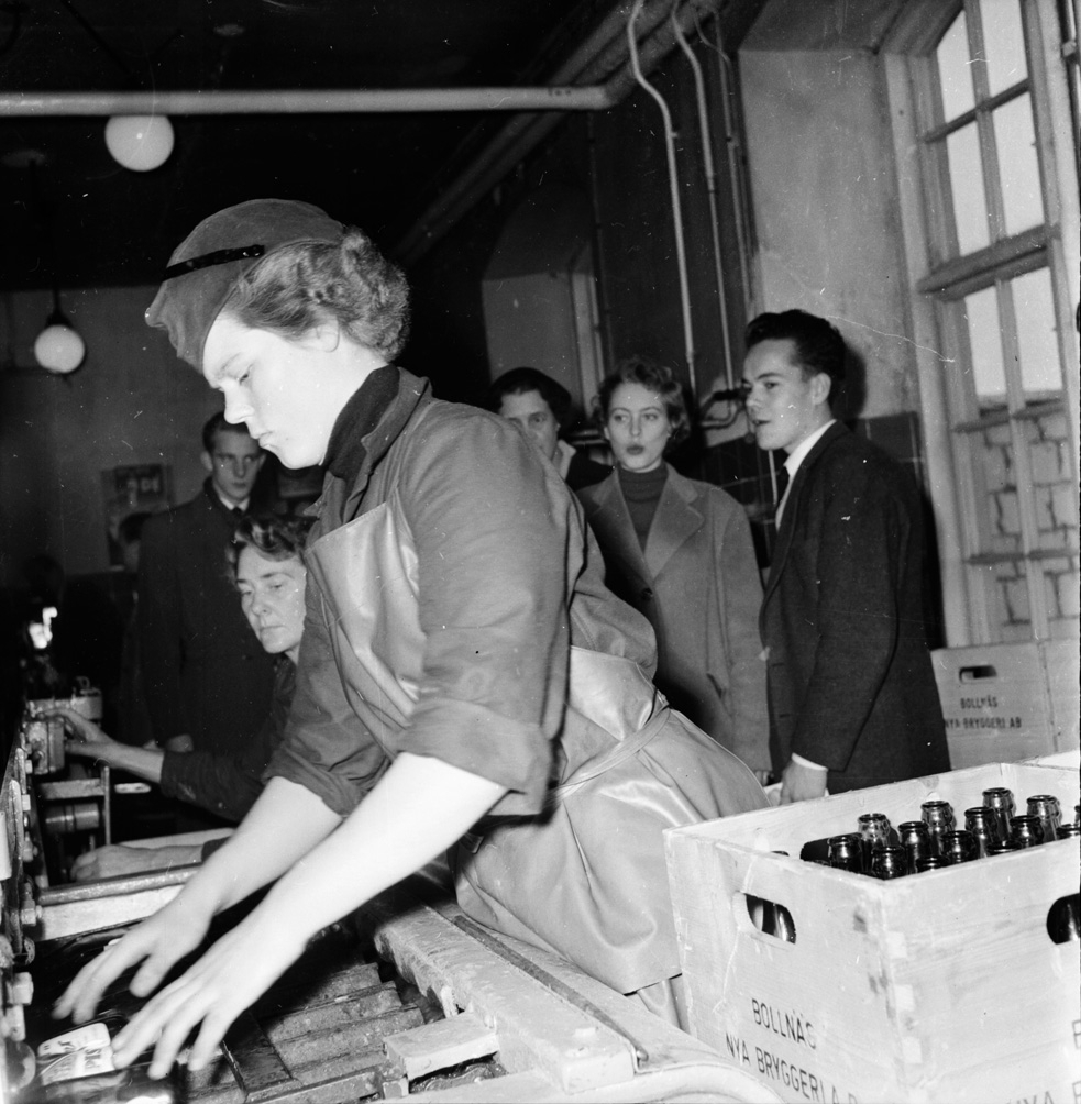 Bryggeriet Bollnäs.
Visning för hotellpersonal.
1955