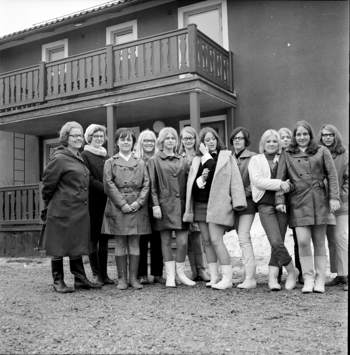 Arbrå,
Uppvaktning för de vinnande niorna,
April 1969