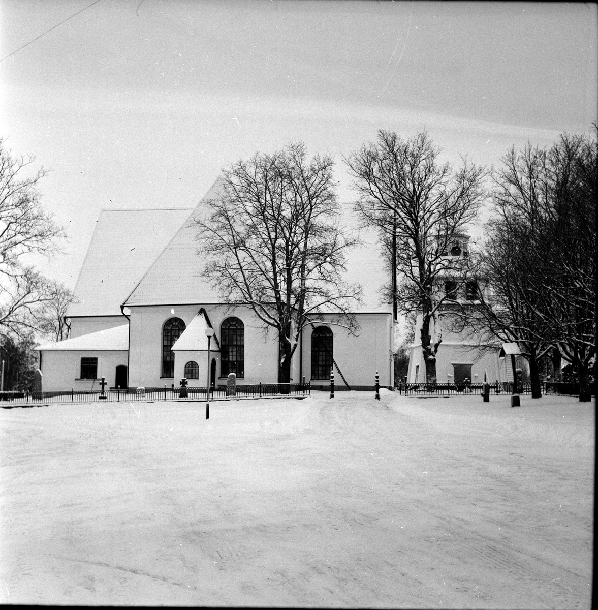 Arbrå,
Kyrkan,
Vinterbild,
22 December 1967
