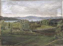 Utsikt fra professor Munchs hus, Briskebyveien 4 [landskap]
