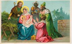 Julekort. Religiøst motiv. Poststempla 1913.