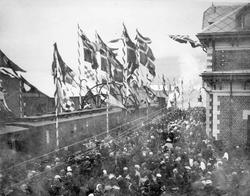 Repro: Åpning av jernbanen til Lillehammer.