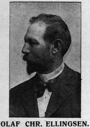 Portrettfoto av Olaf Chr. Ellingen. Trolig fra Kristiansund.