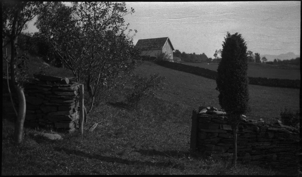 Tur på Halsnøy og Randøy med Lindtner, Arne Johannessen og en gutt til. Det er bilder av bygdene og landskapet, kyr, høns og guttene som går på småveier og sitter i en liten robåt.