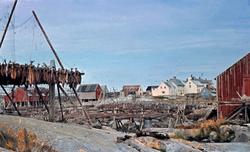 Foto fra fiskeværet Grip, nå i Kristiansund kommune. Legg me