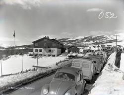 Parkeringskø på Beitostølen, Øystre Slidre.