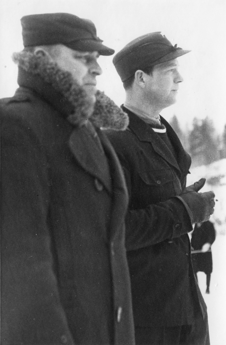 Juuso Waldén og Fritjof Brun under "Finnekampen".
