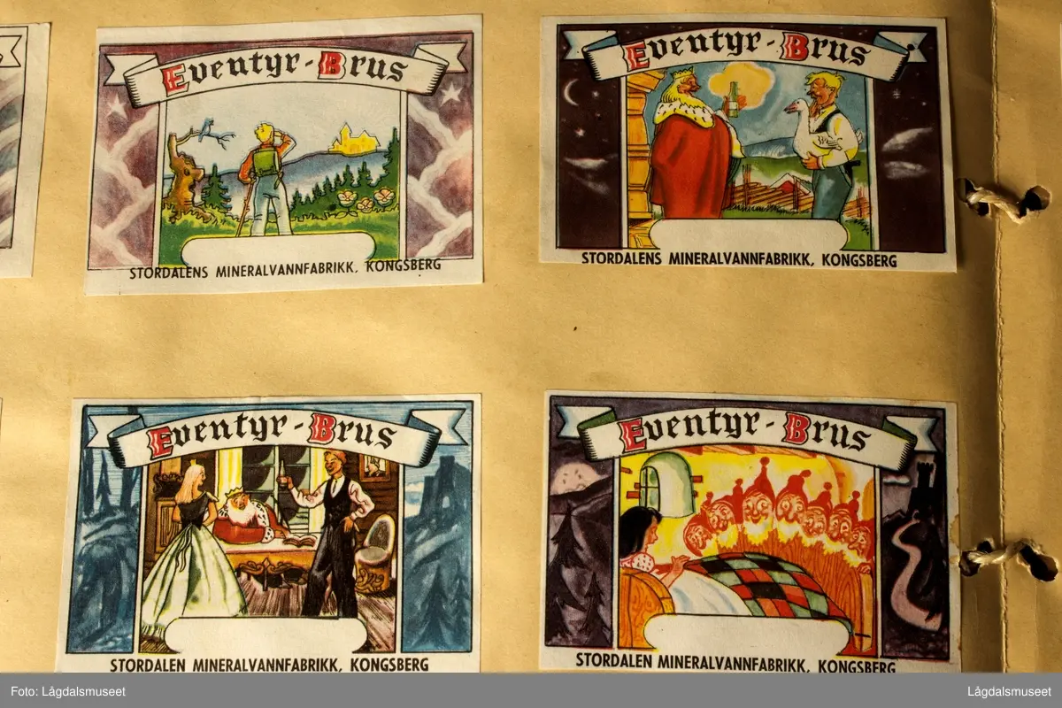 Etikettsamling av "Etiketter gjennom tidene".