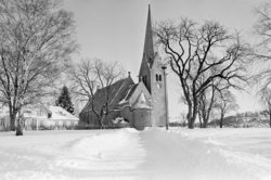 Vålerenga kirke. Februar 1978