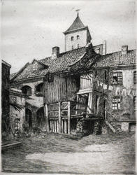 Gamle Vikagårder [radering]