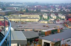 Anleggsområdet til Norwegian Contractors i Jåttåvågen sett f