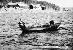 Fløting i Glomma, ved Urseth i Tolga