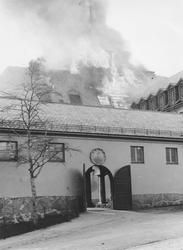 Aspøy skole. Brannen i 1942.