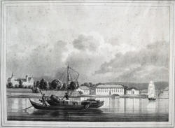 Oslofjorden med Akershus [Litografi]